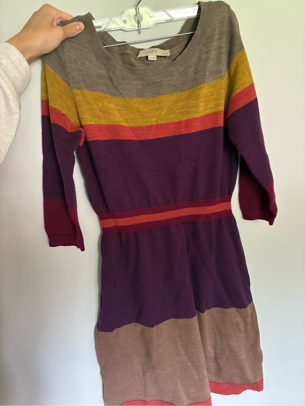 LOFT Fall Knit Sweater Dress